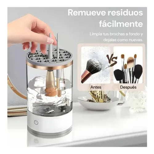 Limpiador eléctrico de brochas de maquillaje