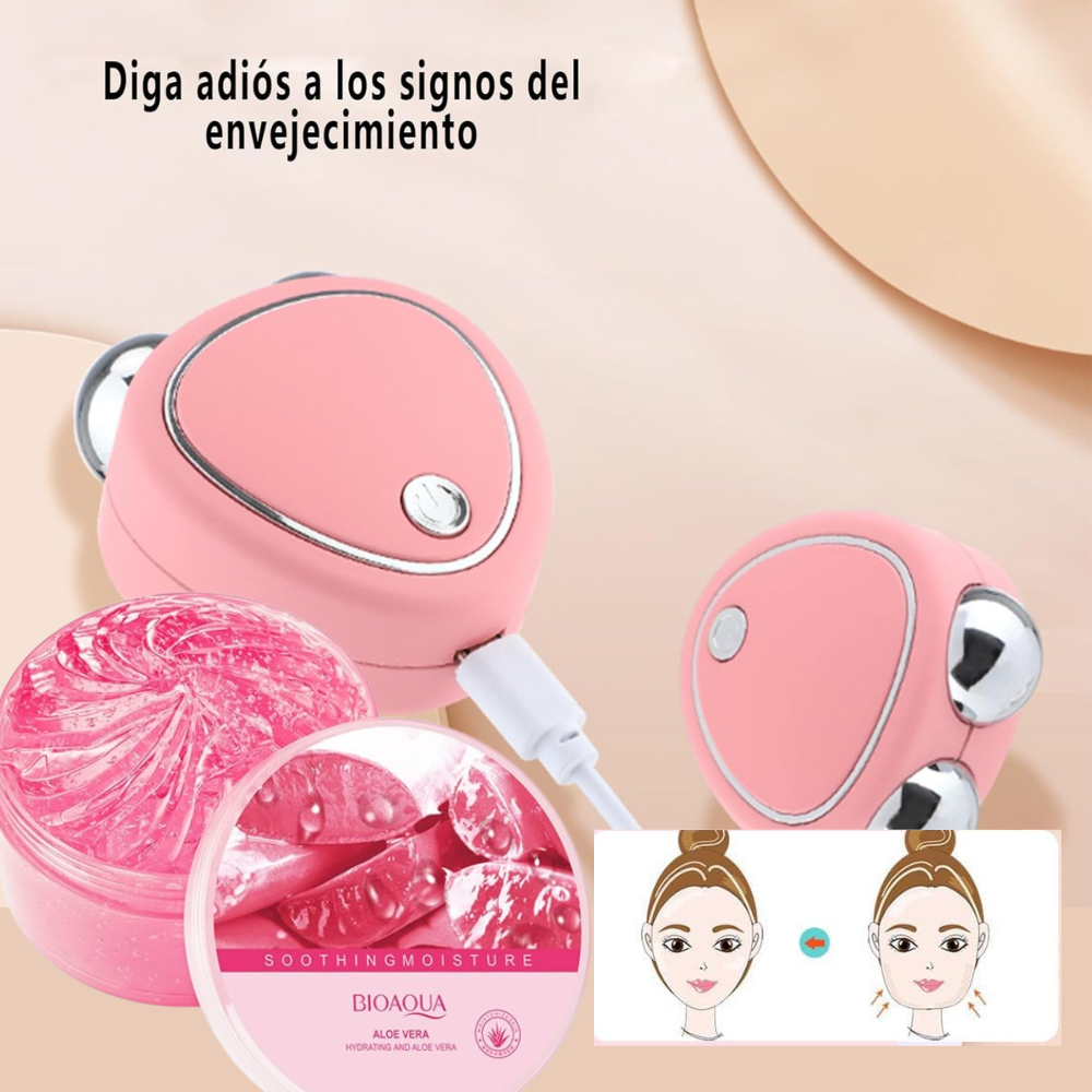 Masajeador Facial Microcorriente Para Rutina Facial Diaria