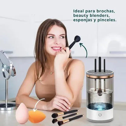 Limpiador eléctrico de brochas de maquillaje